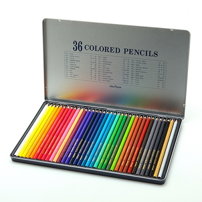 [문화연필] 36색 틴색연필